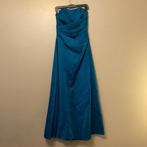 Alfred Angelo Teal Bridesmaid Dress, 6